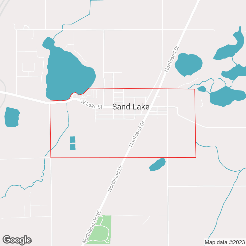 Sand Lake map