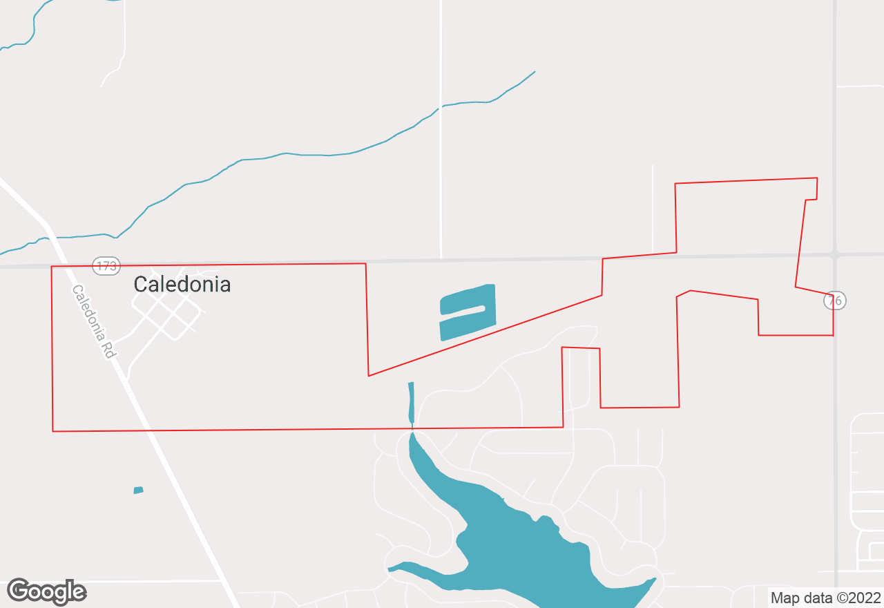 Caledonia map