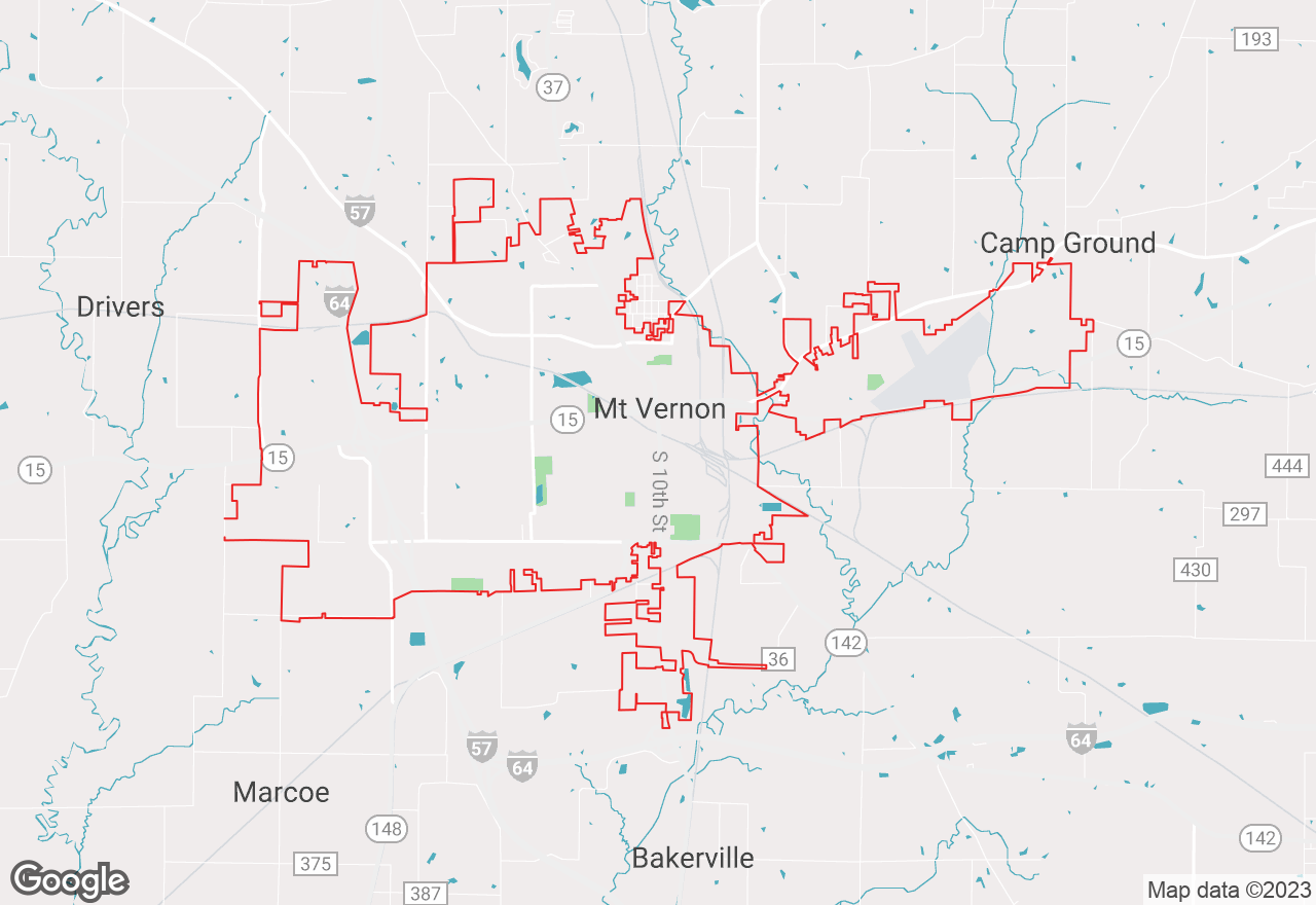 Mt Vernon map