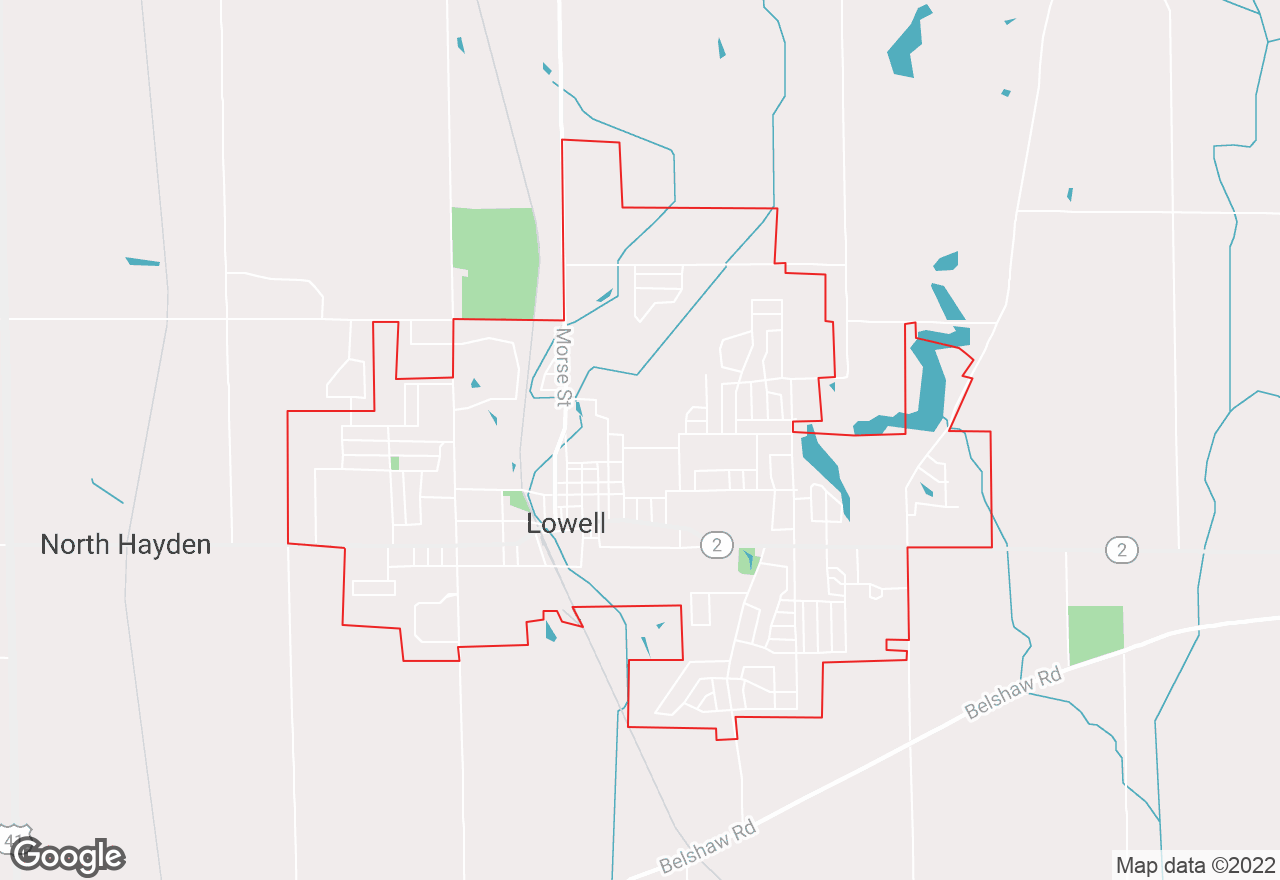 Lowell map