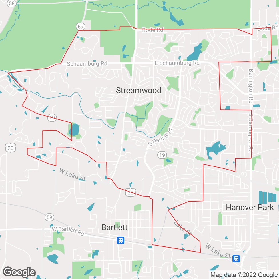 Streamwood map