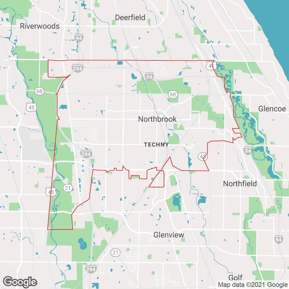 Northbrook map