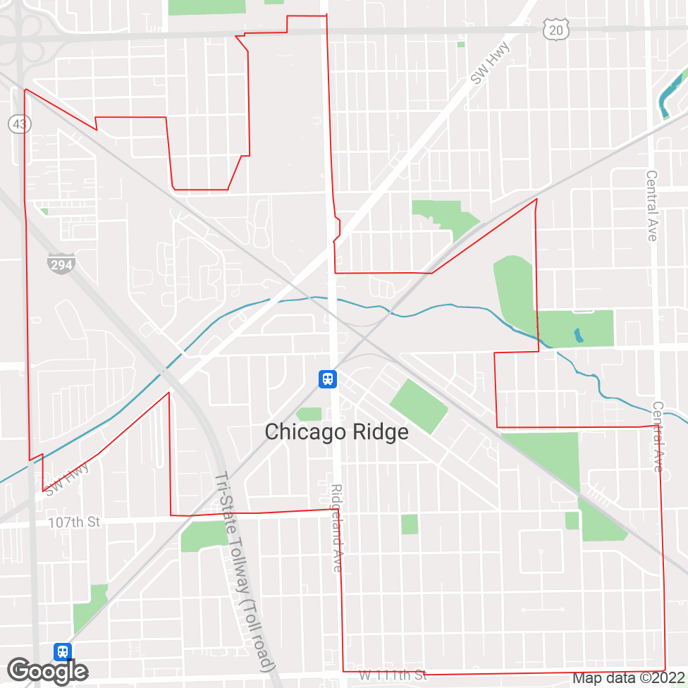 Chicago Ridge map