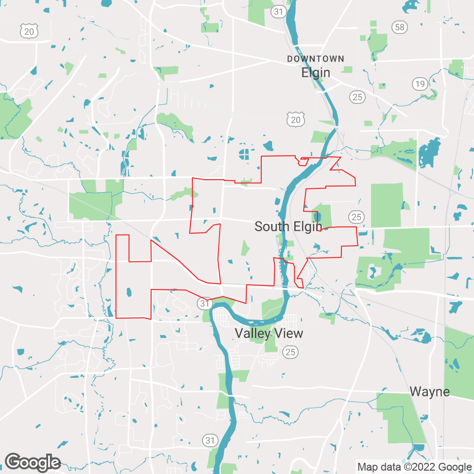 South Elgin map