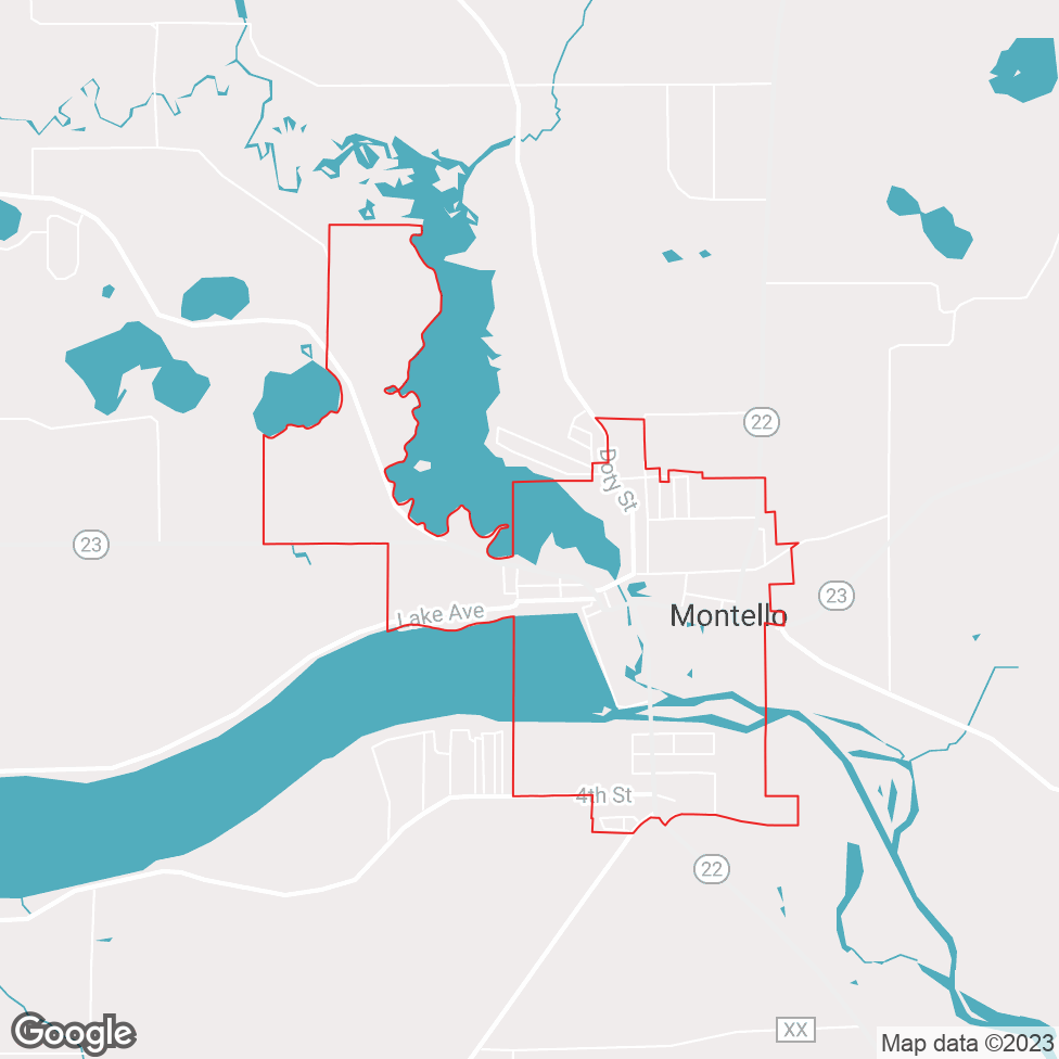 Montello map