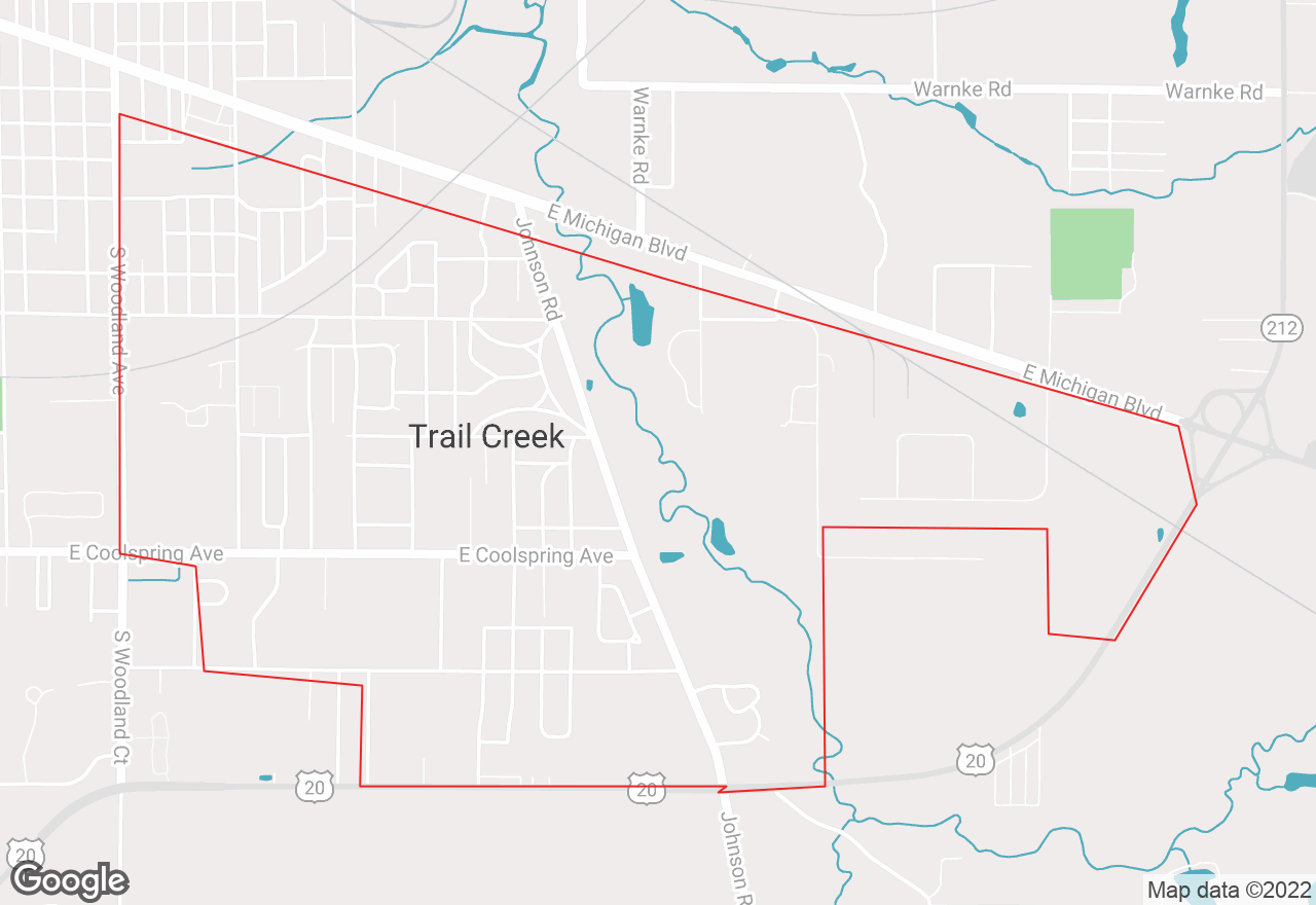 Trail Creek map