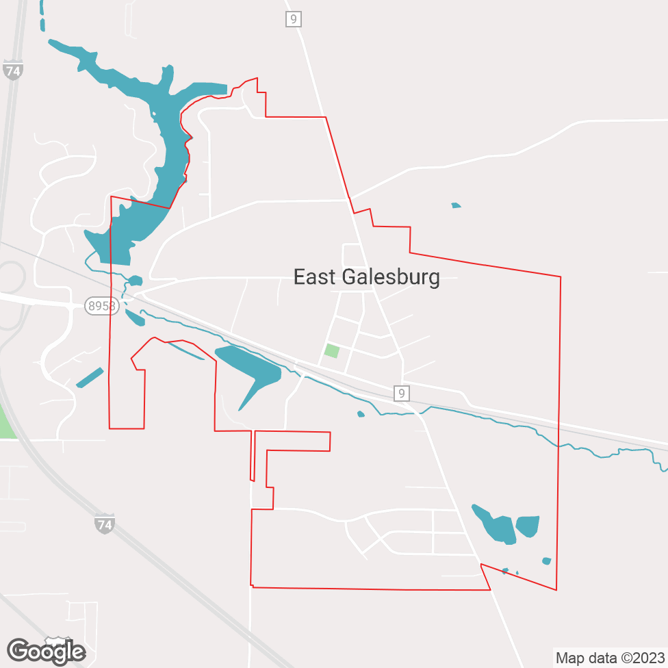 East Galesburg map