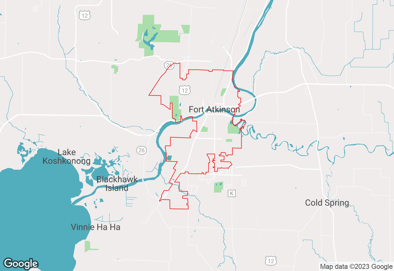 Fort Atkinson map