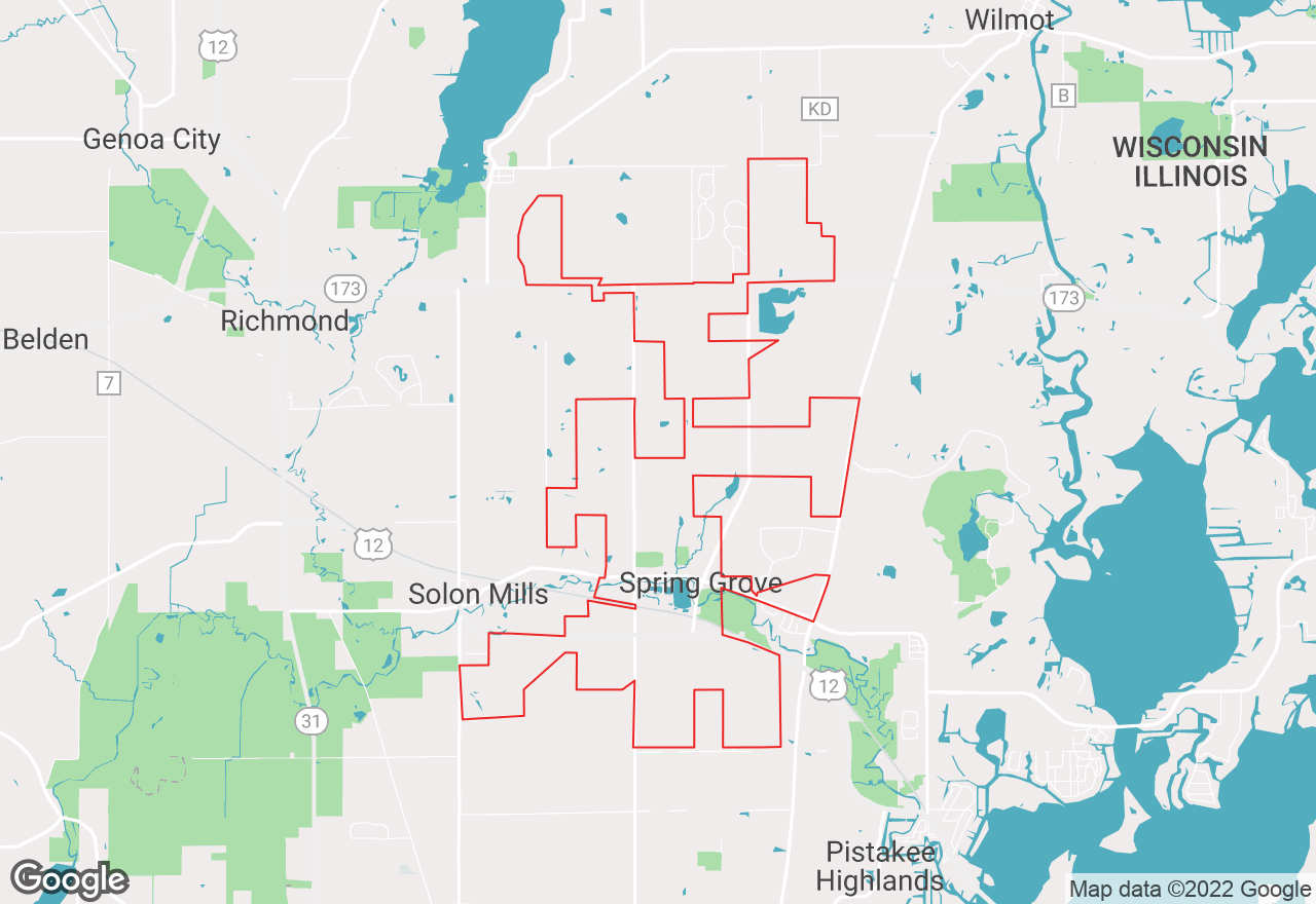 Spring Grove map