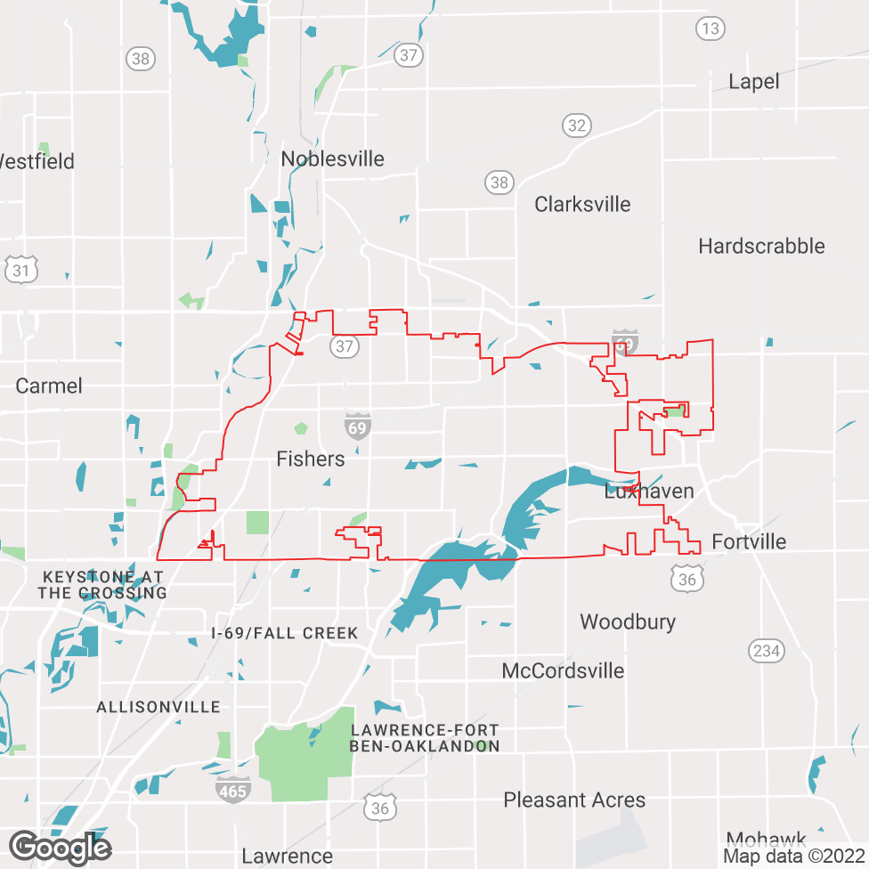 Fishers map