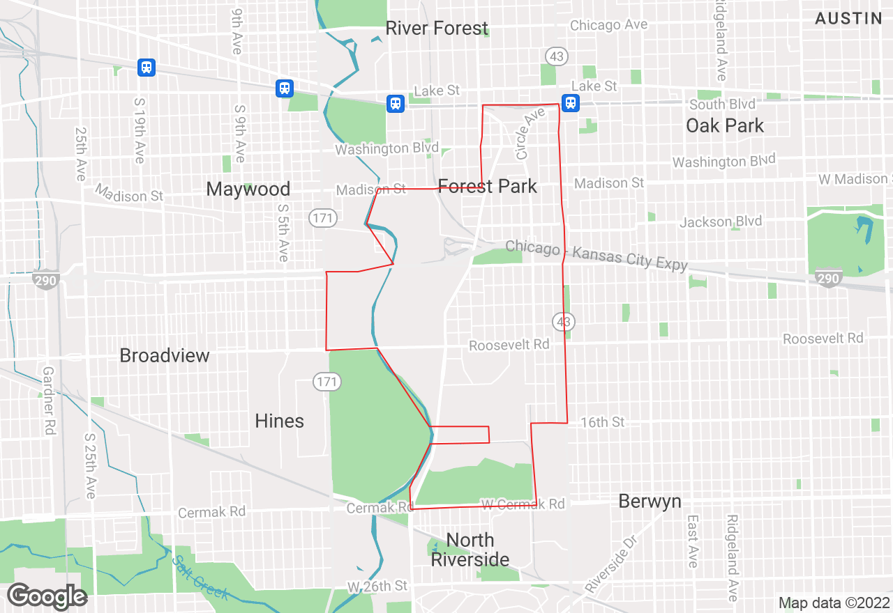 Forest Park map