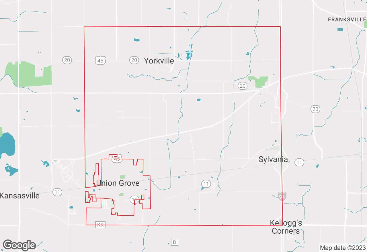 Yorkville map