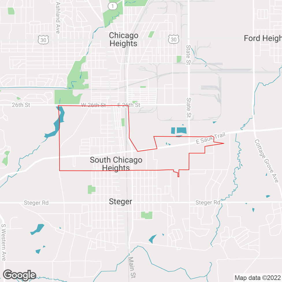 South Chicago Heights map