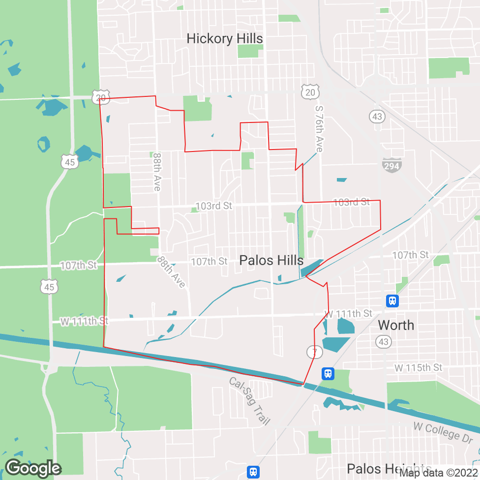 Palos Hills map