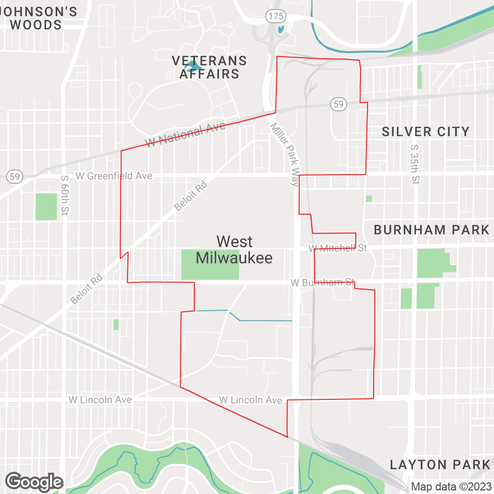 West Milwaukee map