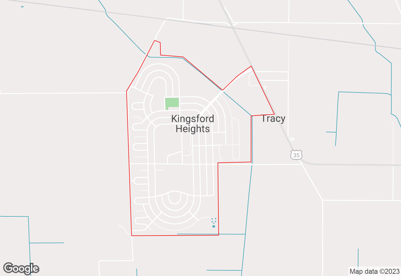 Kingsford Heights map