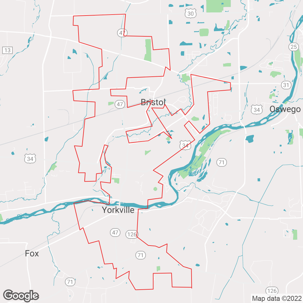 Yorkville map