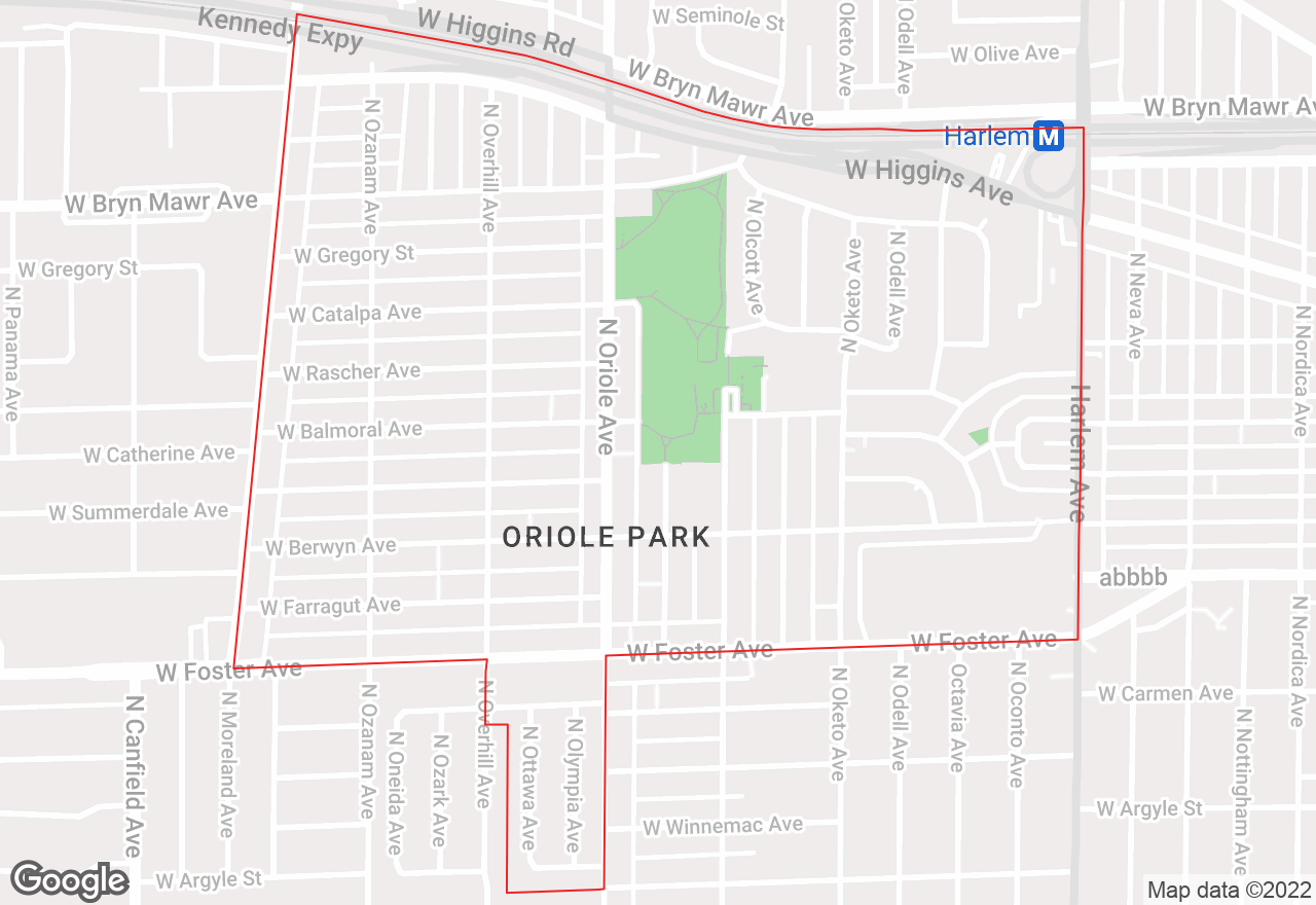 Oriole Park map