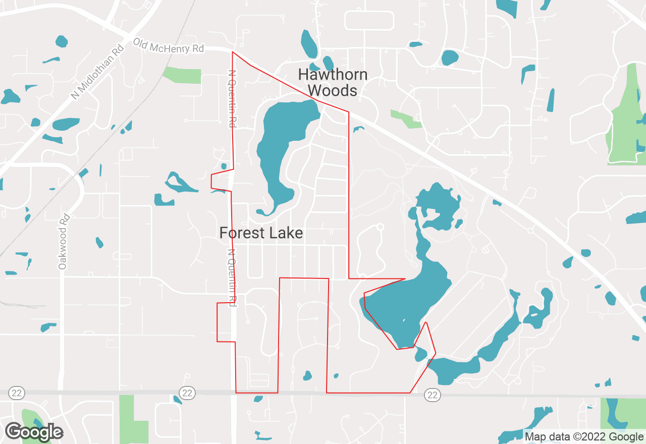 Forest Lake map