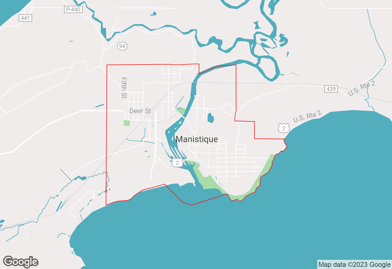 Manistique map