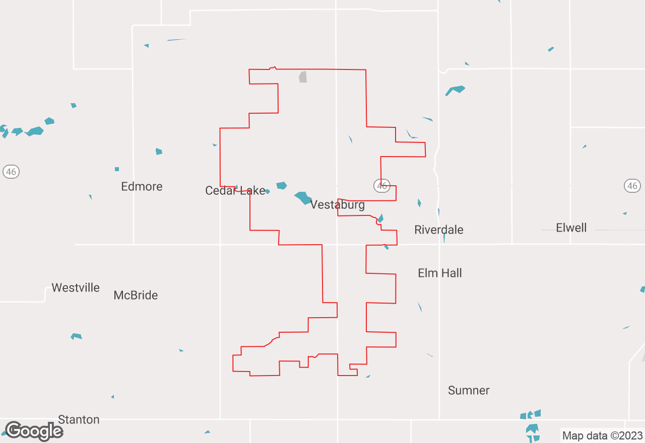 Vestaburg map