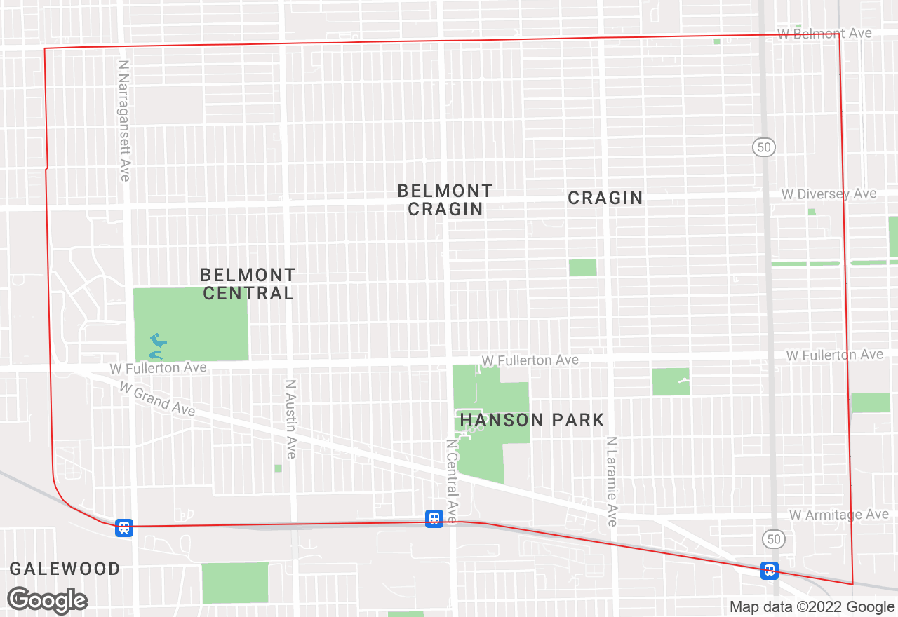 Belmont Cragin map