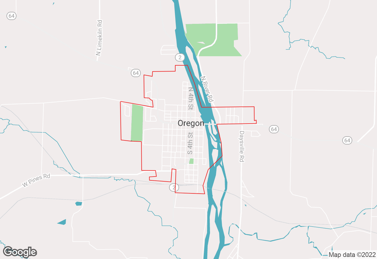 Oregon map