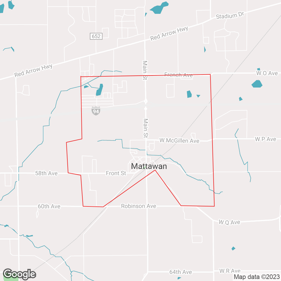 Mattawan map