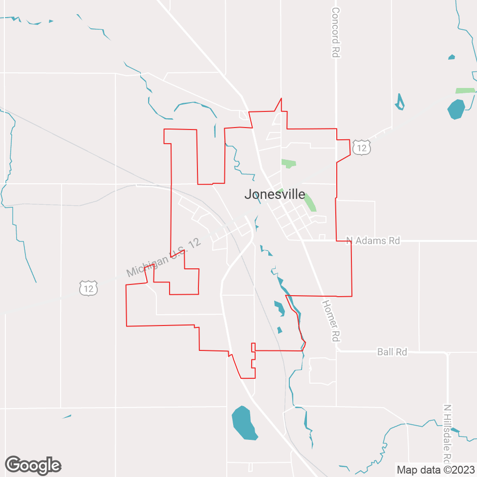 Jonesville map