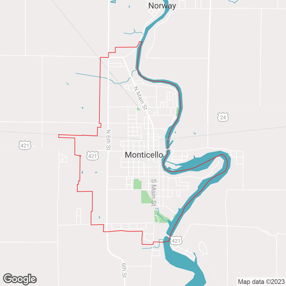 Monticello map