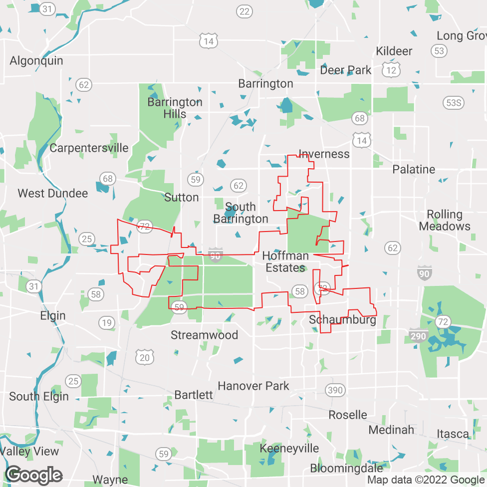 Hoffman Estates map