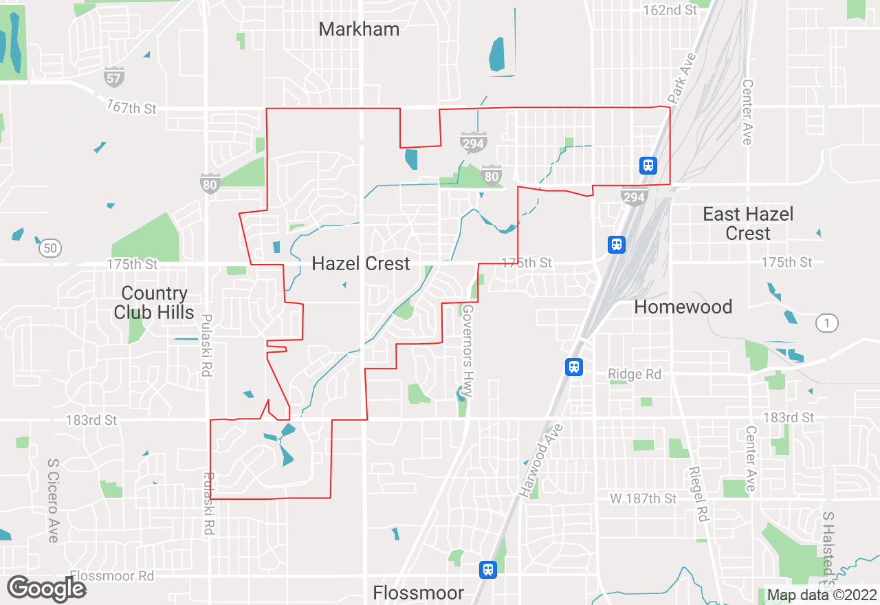 Hazel Crest map