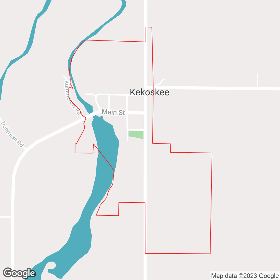 Kekoskee map