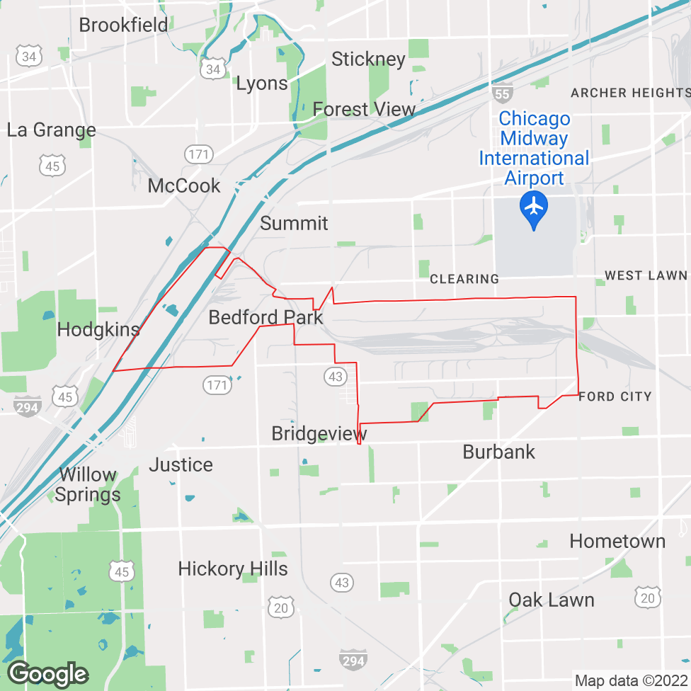 Bedford Park map