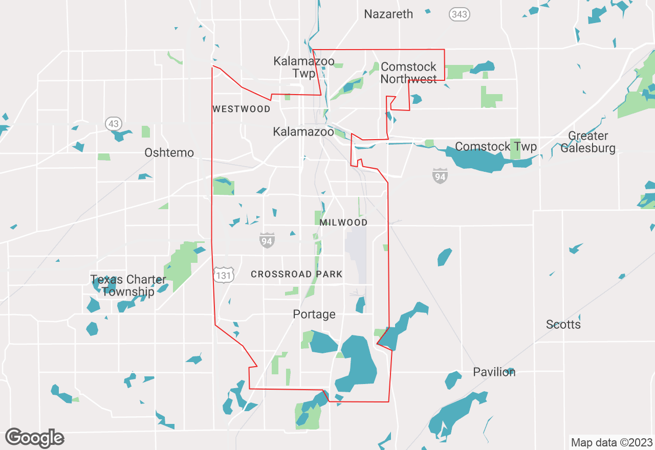 Kalamazoo map