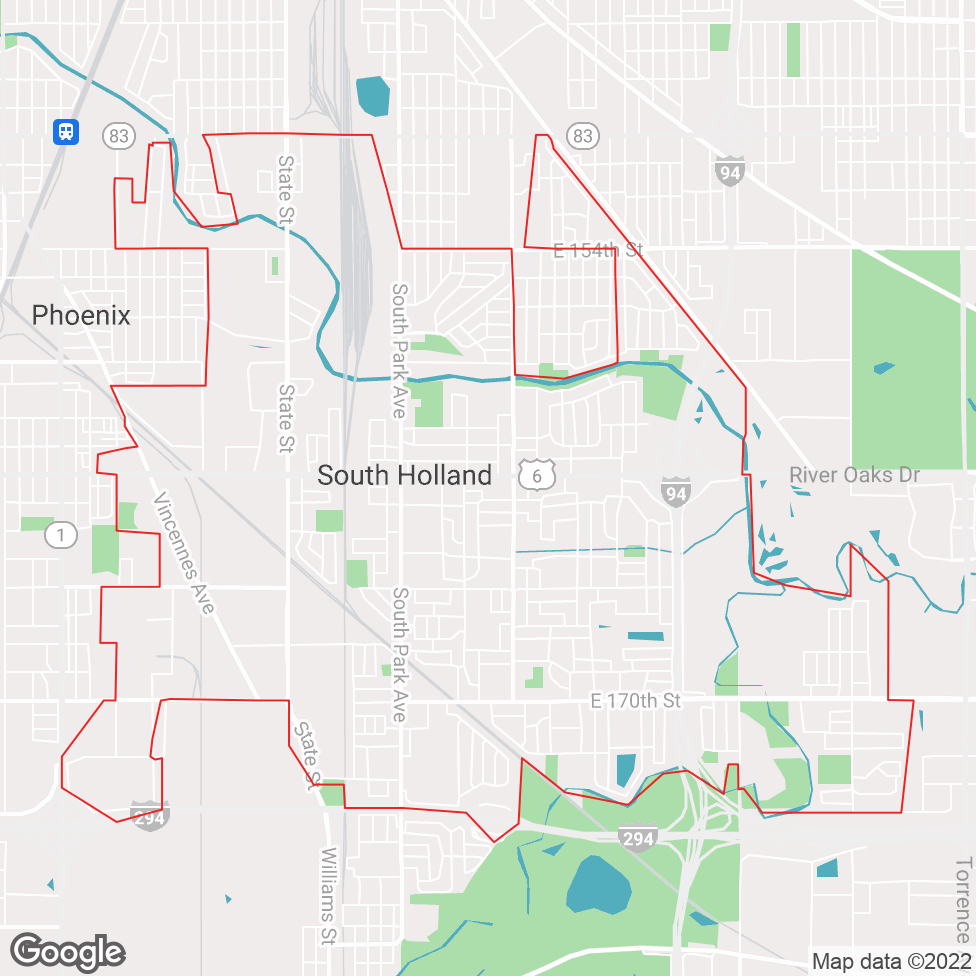 South Holland map