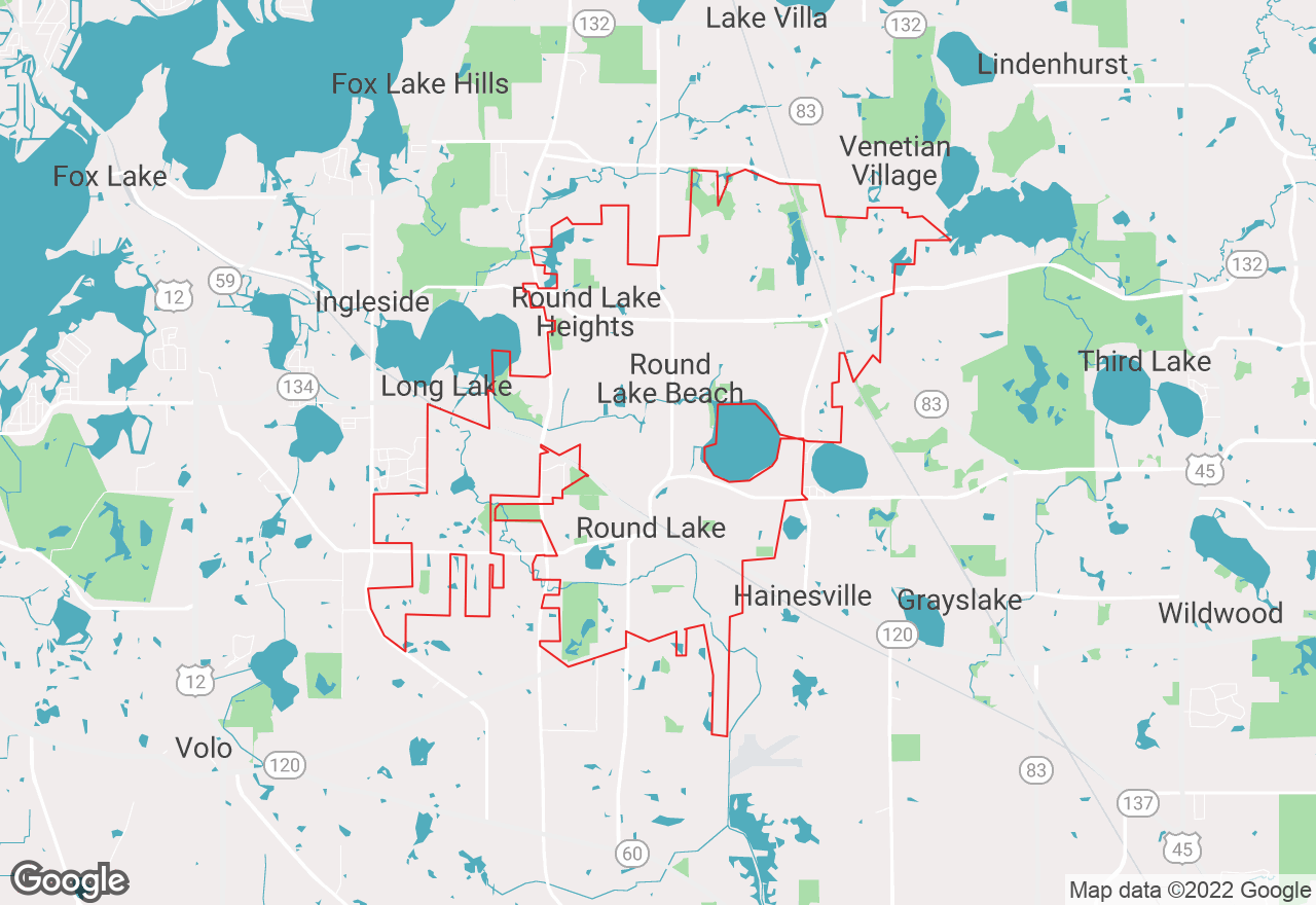 Round Lake map