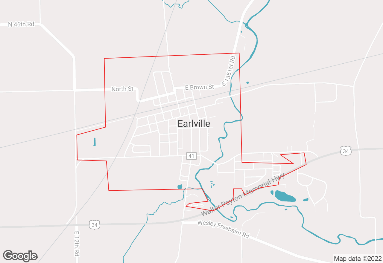 Earlville map