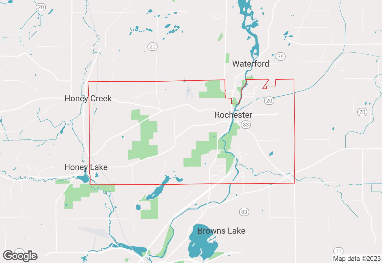 Rochester map