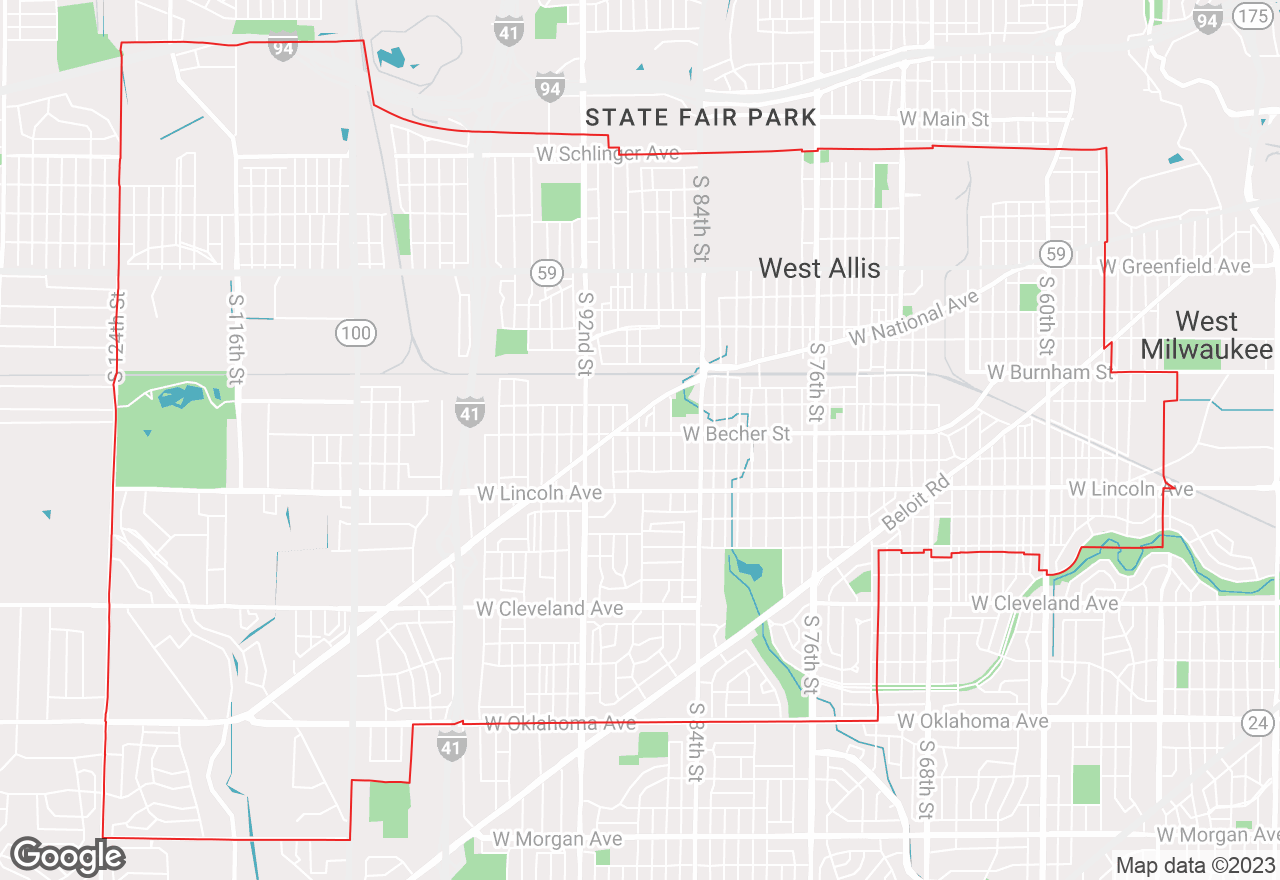 West Allis map