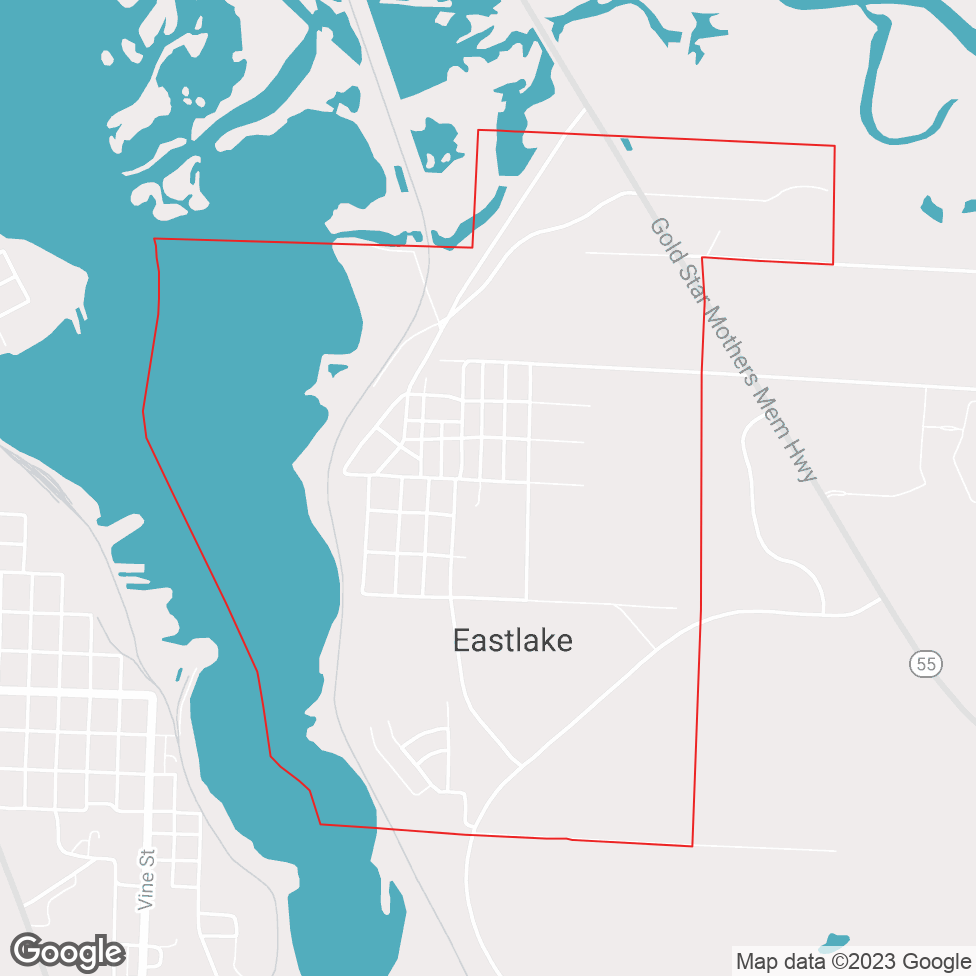 Eastlake map