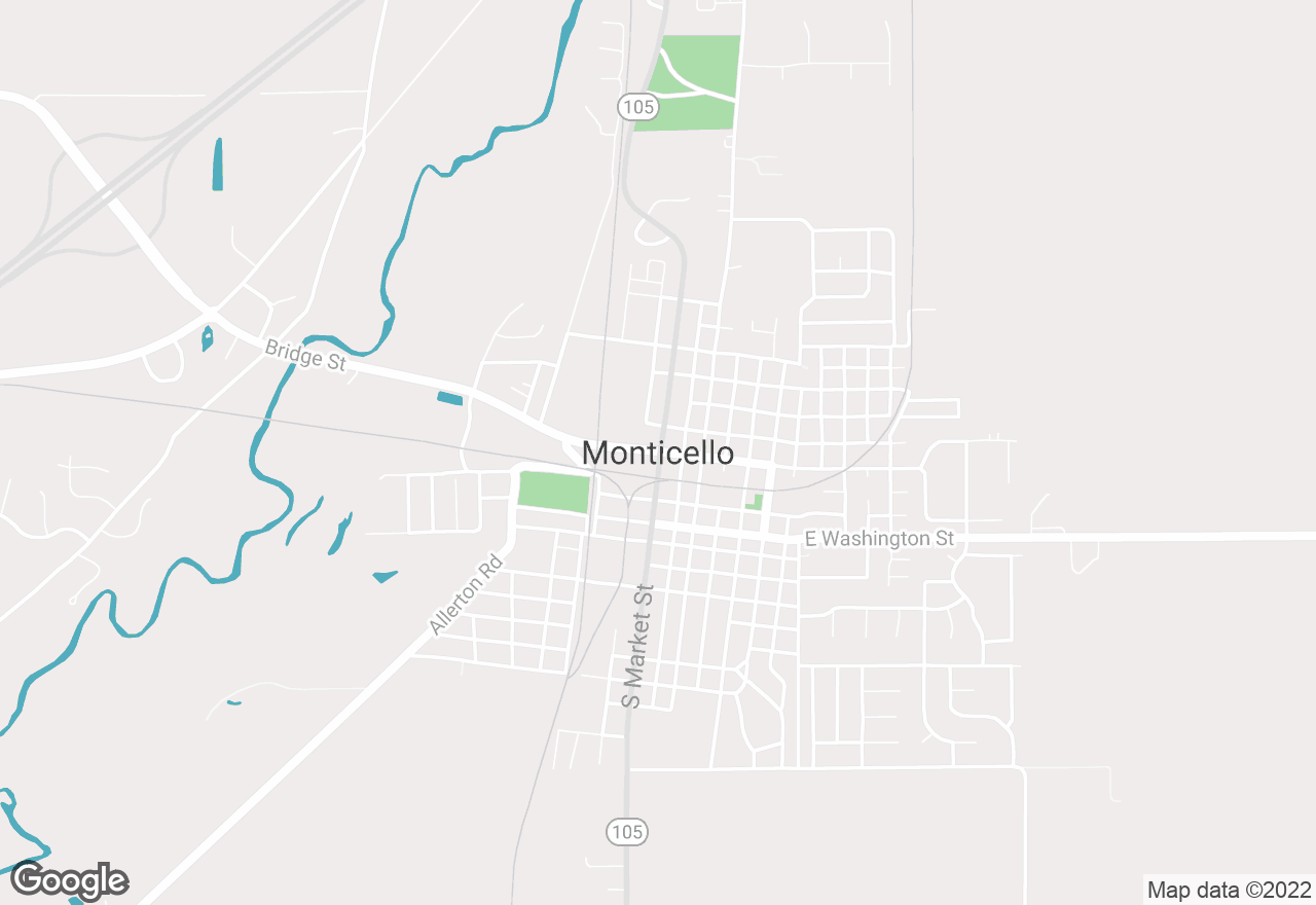 Monticello map