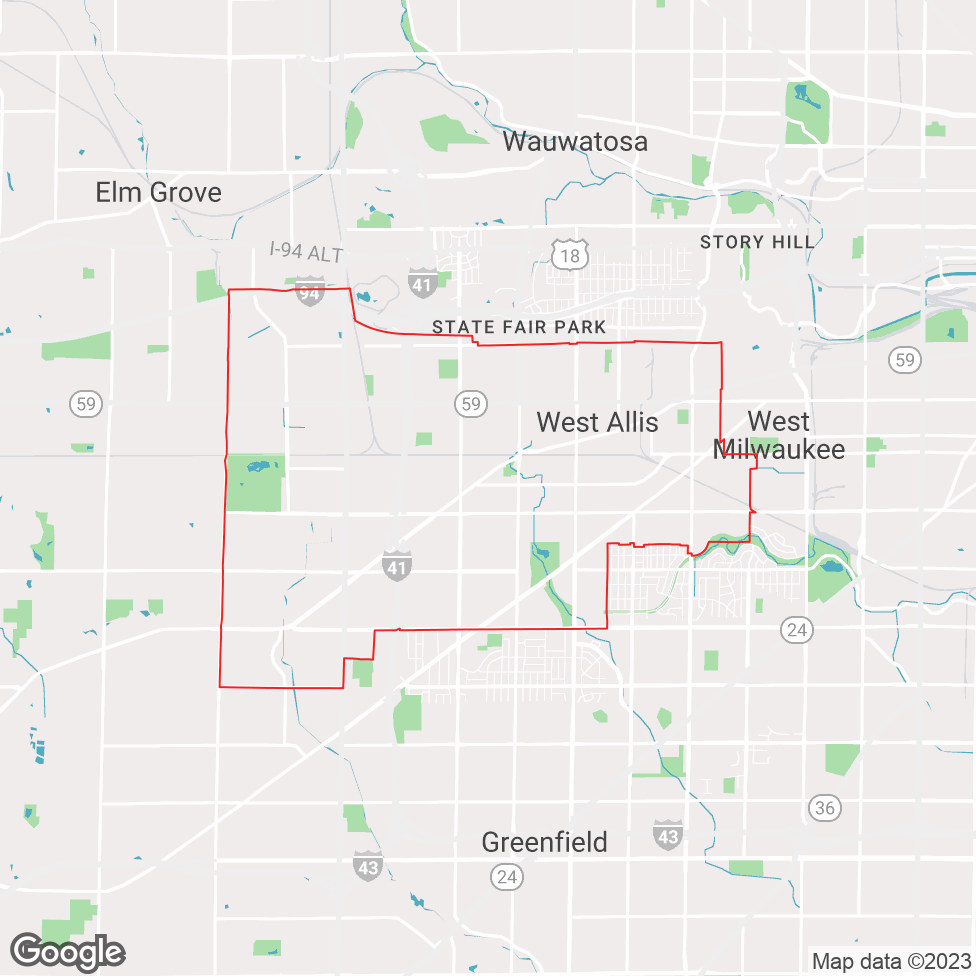 West Allis map