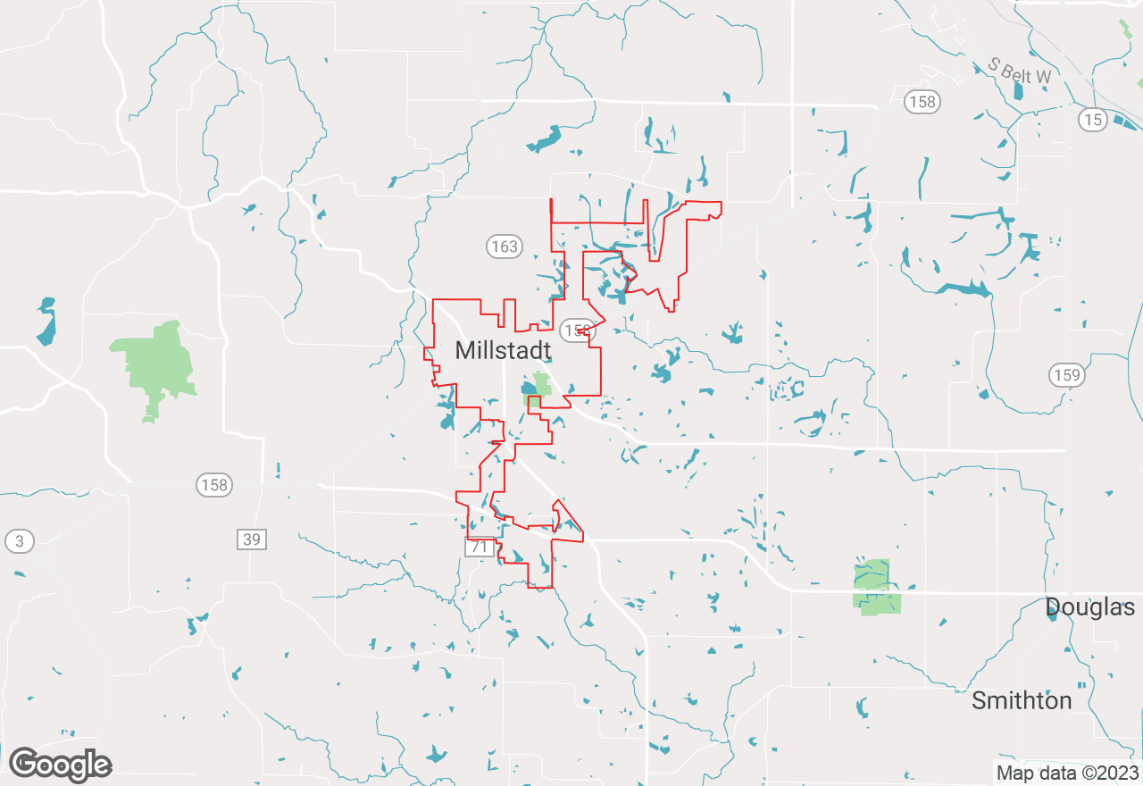 Millstadt map