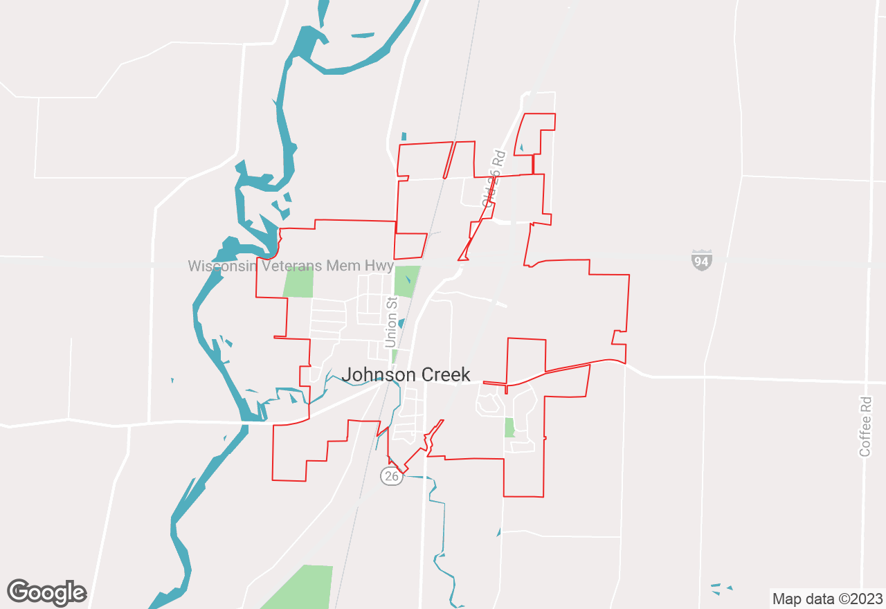 Johnson Creek map