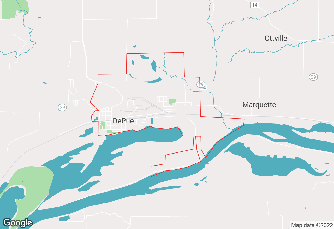 Depue map