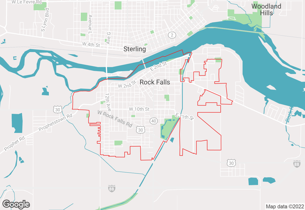 Rockfalls map