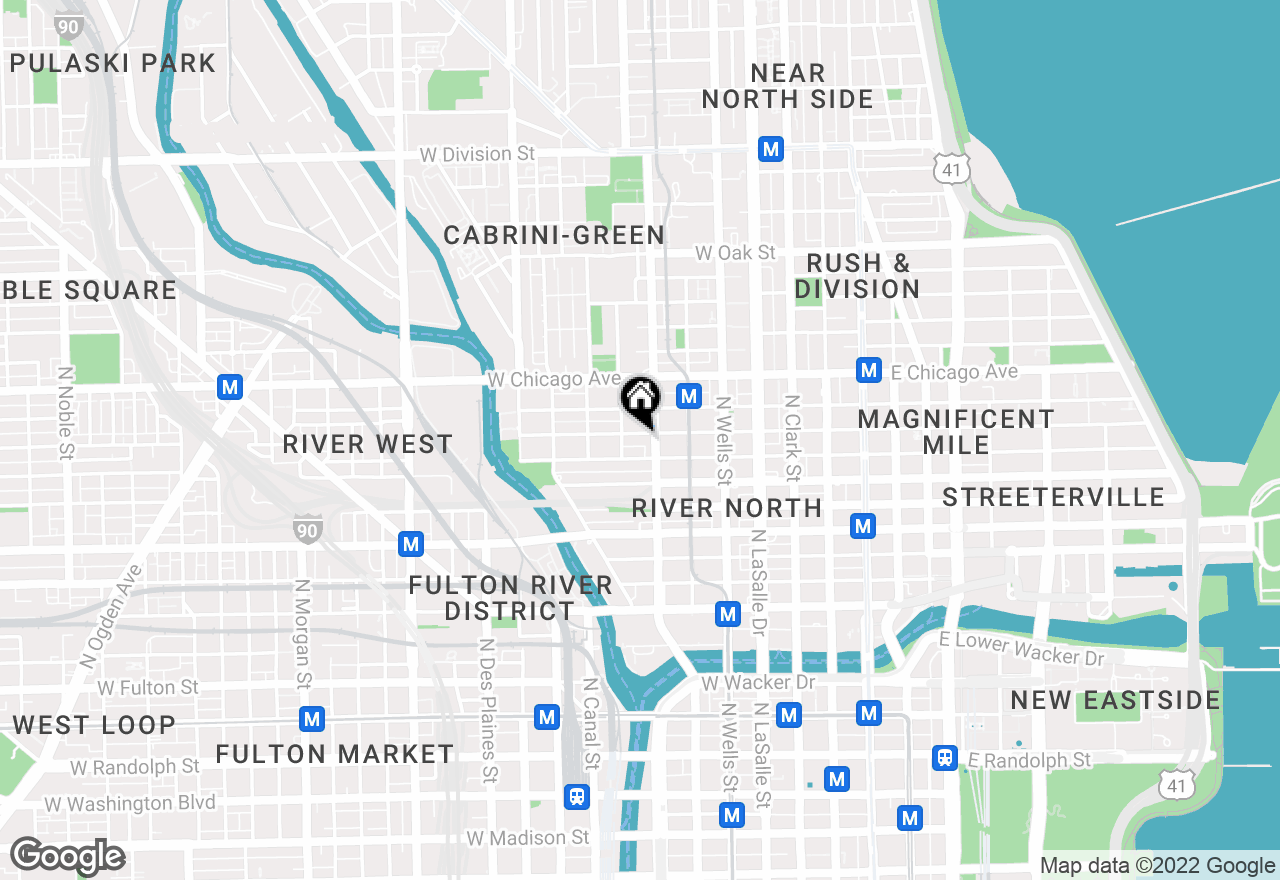 Map of 351 West Huron Street