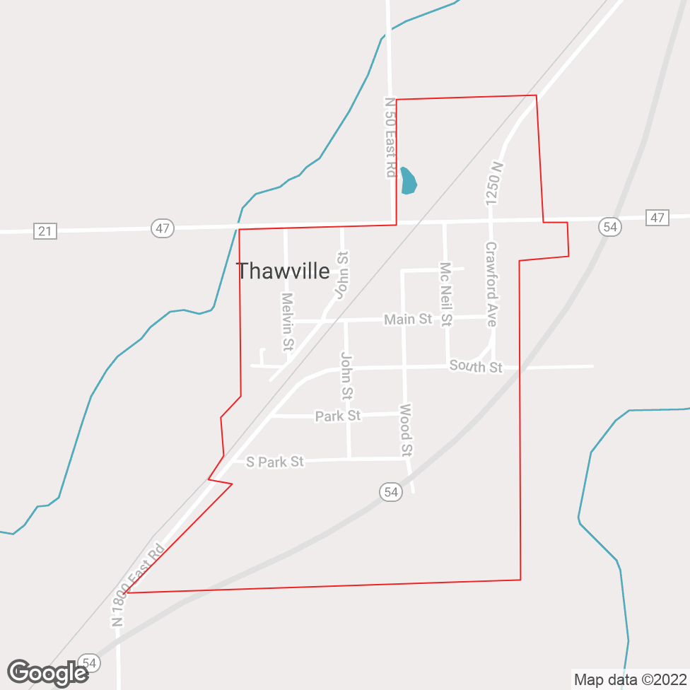 Thawville map