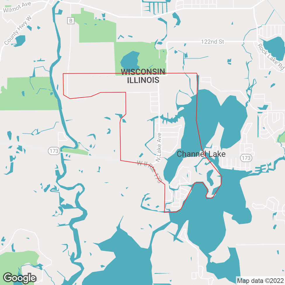 Channel Lake map